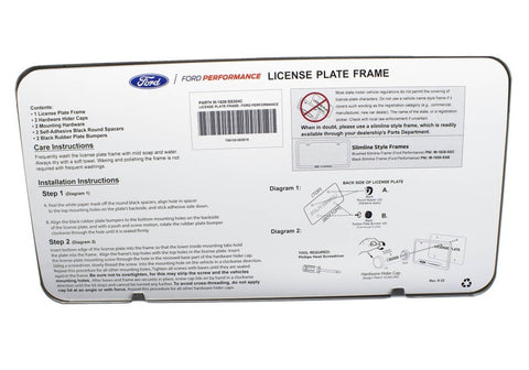 Ford Racing Stainless Steel Ford Performance License Plate Frame - M-1828-SS304C