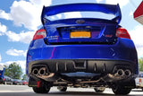 Rally Armor 15-21 Subaru WRX/STI (Sedan ONLY) Black UR Mud Flap w/ Green Logo - MF32-UR-BLK/CGN