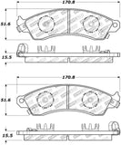 StopTech Street Select Brake Pads - Rear - 305.04120