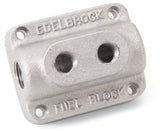 Edelbrock Fuel Block Dual Carburetor As Cast - 1280