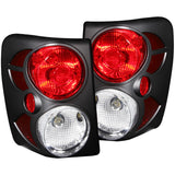 ANZO 1999-2003 Jeep Grand Cherokee Taillights Black - 211105