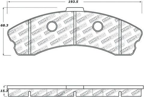 StopTech Performance 06-09 Chevrolet Corvette Z06 Front Brake Pads - 309.11850