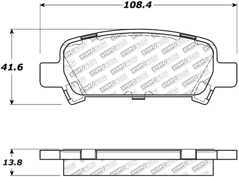 StopTech Street Select Brake Pads - Front/Rear - 305.07700