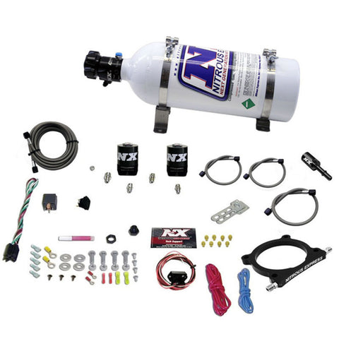 Nitrous Express 11-15 Ford Mustang GT 5.0L High Output Nitrous Plate Kit (50-250HP) w/5lb Bottle - 20951-05