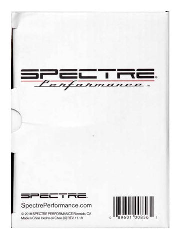 Spectre Universal Intake Tube Kit 3in. - Aluminum - Black - 8219K