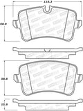 StopTech Street Brake Pads - Rear - 308.15470