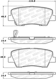 StopTech Street Brake Pads - 308.12840