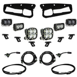 Baja Designs 21-22 Ford Bronco w/Steel Bumper S2 SAE Pro Fog Pocket Light Kit w/Upfitter - Clear - 448175UP