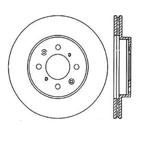 StopTech Power Slot 90-01 Integra (exc. Type R) /90-05 Civic EX/94-95 Civic SI wABS/99-03 Civic SI/ - 126.40021SR