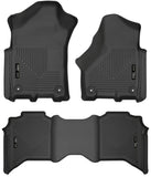 Husky Liners 19-21 Ram 2500/3500 Crew Cab Weatherbeater Black Front & 2nd Seat Floor Liners - 94111