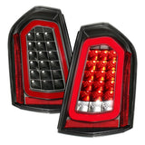 ANZO 11-14 Chrysler 300 LED Taillights Black w/ Sequential - 321343