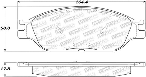 StopTech Street Brake Pads - 308.08030