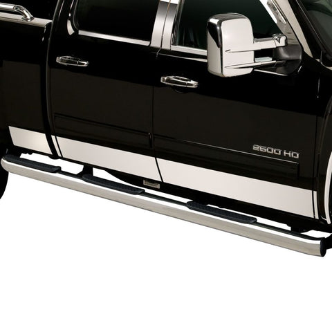 Putco 14-18 Chevy Silverado LD - Crew Cab - 5.5in Bed - 10pcs Stainless Steel Rocker Panels - 9751218