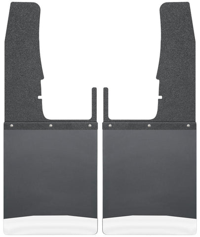 Husky Liners 09-16 Dodge Ram 1500/2500/3500 12in W Black Top SS Weight Kick Back Front Mud Flaps - 17102