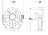 Hella Fan Turbo 2Speed 12V Wht - 003361022