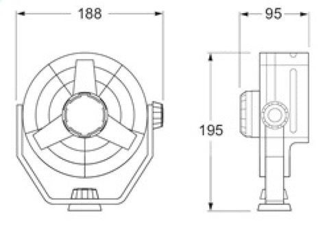 Hella Fan Turbo 2Speed 12V Wht - 003361022