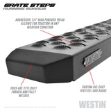 Westin Grate Steps Running Boards 68 in - Textured Black - 27-74715