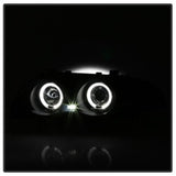 Spyder 99-01 BMW E46 3 Series 4DR Projector Headlights 1PC LED Halo (PRO-YD-BMWE46-4D-HL-AM-BSM) - 5084804