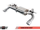 AWE Tuning BMW F3X 340i Touring Edition Axle-Back Exhaust - Chrome Silver Tips (102mm) - 3010-32034