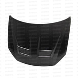 Seibon 10-11 VW Golf GTI 5K/MK6 DV Carbon Fiber Hood w/ Shaved Emblem - HD1011VWGTIB-DV