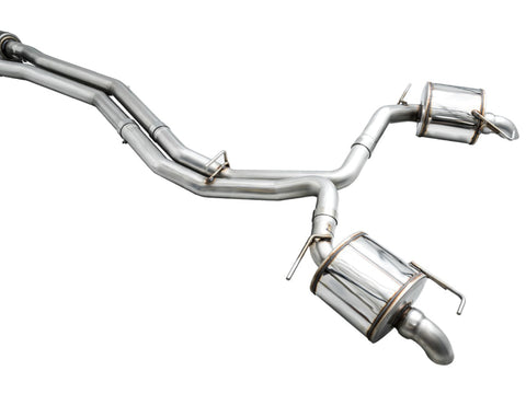 AWE Audi 2019-2023 C8 A6/A7 3.0T Touring Edition Cat-back Exhaust- Turn Downs - 3015-31003