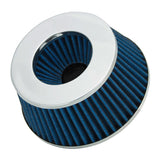 Spectre Adjustable Conical Air Filter 2-1/2in. Tall (Fits 3in. / 3-1/2in. / 4in. Tubes) - Blue - 8166