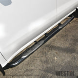 Westin 2019 Chevrolet Silverado/Sierra 1500 Crew Cab E-Series 3 Nerf Step Bars - Black - 23-4135