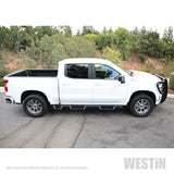 Westin 2019 Chevrolet Silverado/Sierra 1500 (5.5ft) Drop Wheel to Wheel Nerf Step Bars - Txt Black - 56-534685