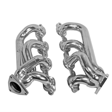 BBK 14-18 GM Truck 5.3/6.2 1 3/4in Shorty Tuned Length Headers - Polished Silver Ceramic - 40470