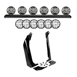 KC HiLiTES 97-06 Jeep TJ 50in. Overhead Xross Bar Kit w/(6) SlimLite LED Lights - Black - 97060