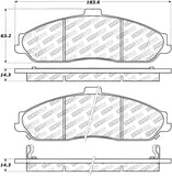 StopTech Street Select Brake Pads - Rear - 305.07310