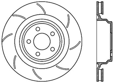 StopTech SportStop 06-09 Chrysler SRT-8 Rear Left Drilled & Slotted Rotor - 127.63064L