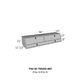 Westin/Brute Contractor TopSider 96in w/ Doors - Aluminum - 80-TBS200-96D