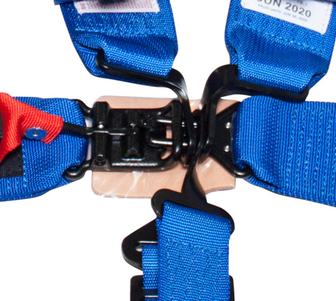 NRG SFI 16.1 5PT 3in. Seat Belt Harness / Latch Link - Blue - SBH-5PCBL