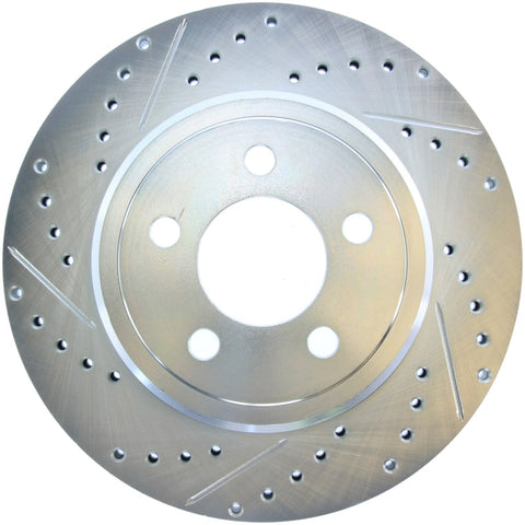 StopTech Select Sport 2011-2012 Dodge Challenger RT Drilled and Slotted Rear Right Brake Rotor - 227.63062R