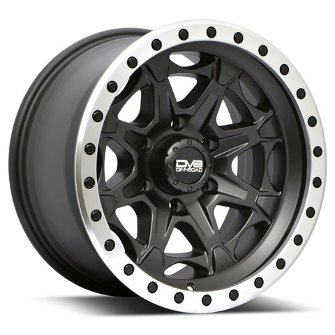 DV8 Offroad Aluminum 886 Beadlock Wheels 20x9 5x127 - 12mm Matte Black - 886B-2907312