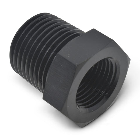 Russell Performance 3/8in Male to 1/4in Female Pipe Bushing Reducer (Black) - 661563