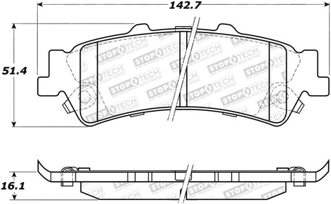 StopTech Street Brake Pads - 308.07920