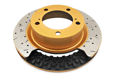 DBA 11-13 Ford Mustang GT 5.0L (V8) 5000 Series Drilled and Slotted Front Replacement Rotor - 52124.1XS