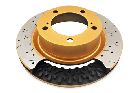 DBA 2009 Chevrolet Corvette ZR1 5000 Series Drilled and Slotted Front Rotor (Black Hat) - 52990BLKXS