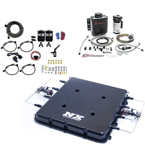 Nitrous Express Nitrous & Water Injection Nitrous Kit w/Billet LT4 Supercharger Lid w/o Bottle - 20939BMF-00