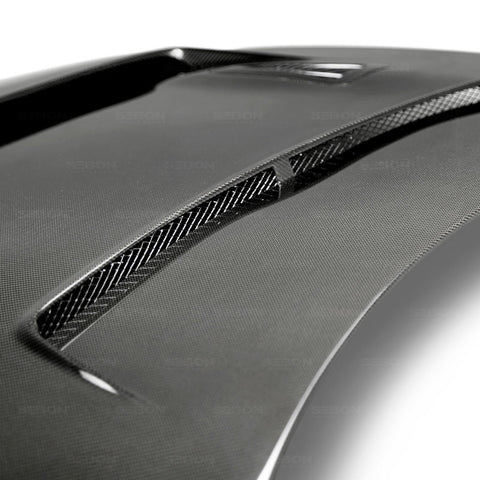 Seibon 09-12 Nissan GTR R35 DV-Style Carbon Fiber Hood - HD0910NSGTR-DV