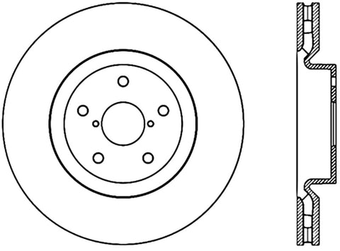 StopTech Drilled Sport Brake Rotor - 128.47022R