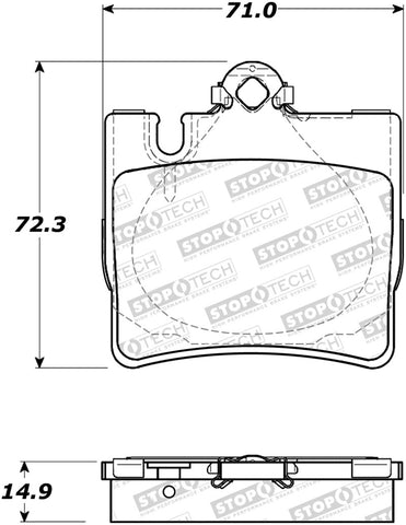 StopTech Street Brake Pads - 308.08480