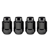 McGard Hex Lug Nut (Cone Seat Bulge Style) 1/2-20 / 3/4 Hex / 1.45in. Length (4-pack) - Black - 64029