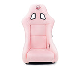 NRG FRP Bucket Seat Prisma Edition w/ Pearlized Back and Pink Alcantara (Medium) - FRP-303PK-PRISMA