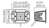 Hella Value Fit Flush Mount 3in 18W Cube Flood Beam LED Light - 357204021