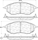 StopTech Street Brake Pads - 308.10781