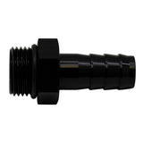 DeatschWerks 8AN ORB Male to 1/2in Male Triple Barb Fitting (Incl O-Ring) - Anodized Matte Black - 6-02-0506-B