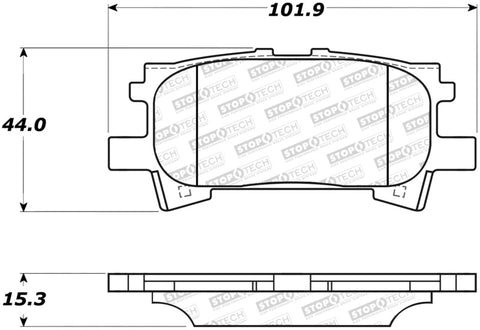 StopTech Street Brake Pads - 308.09960